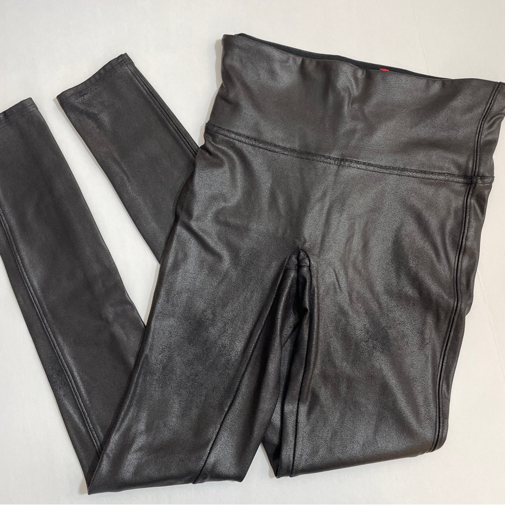 Spanx Faux Leather Leggings Small